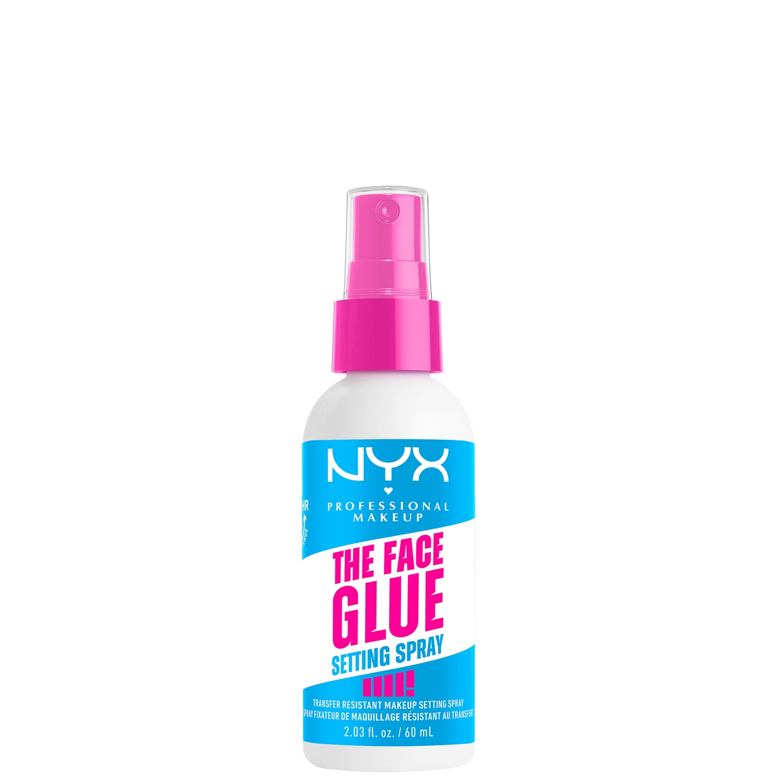 NYX Professional Makeup The Face Glue Setting Spray Up To 24 Hour Wear Transfer Resistant & Waterproof 60ml