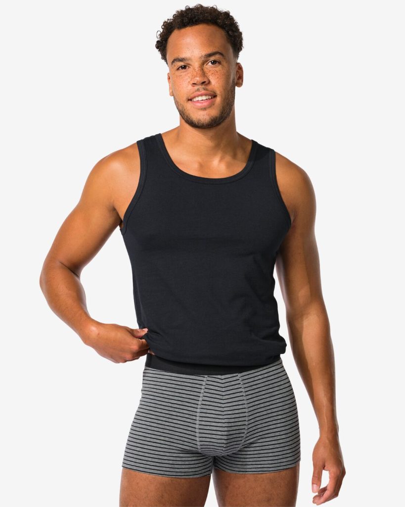 HEMA Korte Herenboxers Katoen Stretch - 3 Stuks Zwart (zwart)