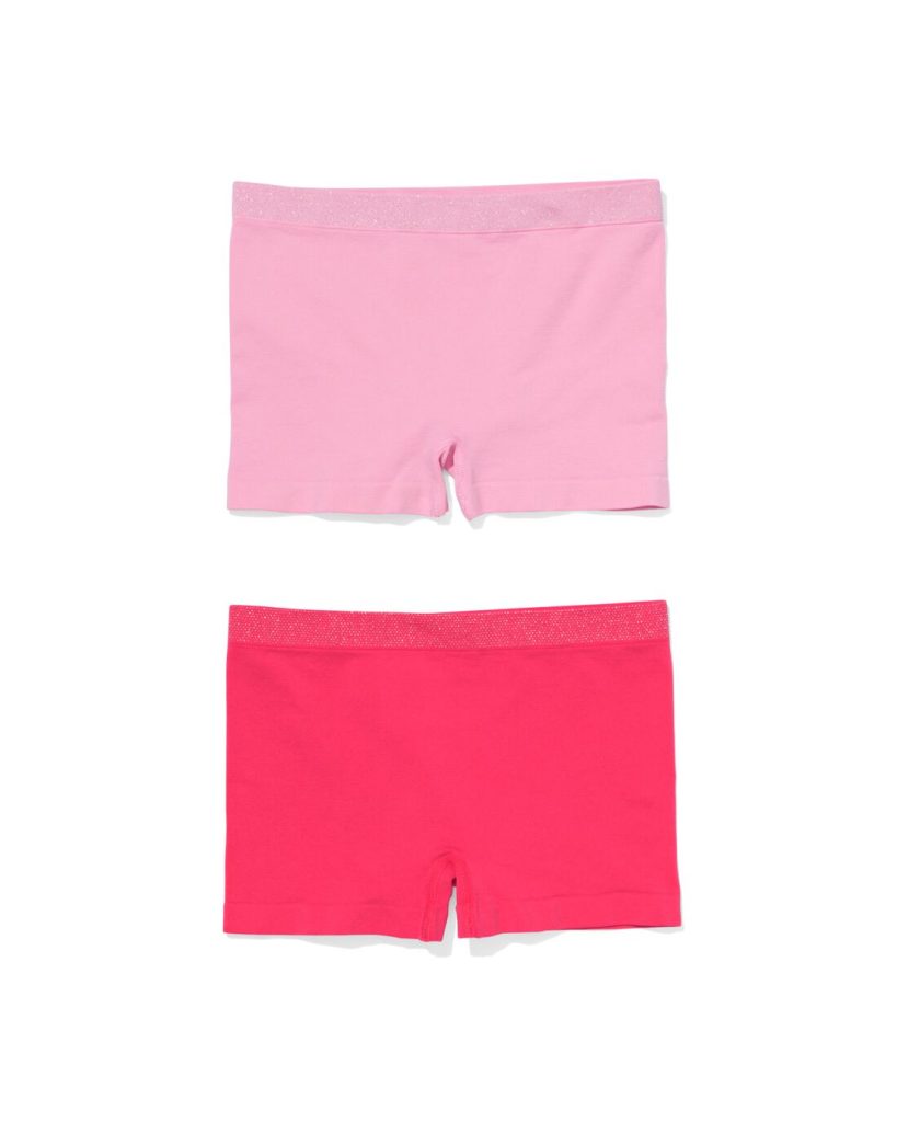 HEMA Kinderboxers Naadloos Met Glitters - 2 Stuks Roze (roze)