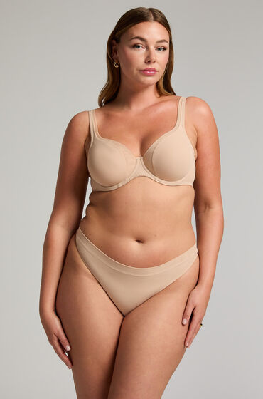 Hunkemöller String Mesh Beige