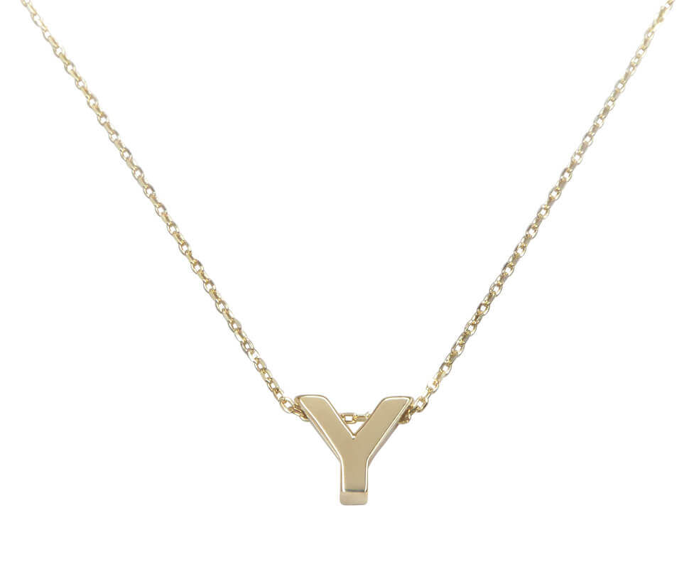 Christian Gouden ketting met y hanger