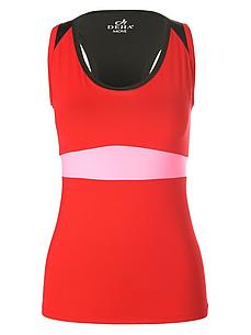 Tanktop colour-blocking Van DEHA rood