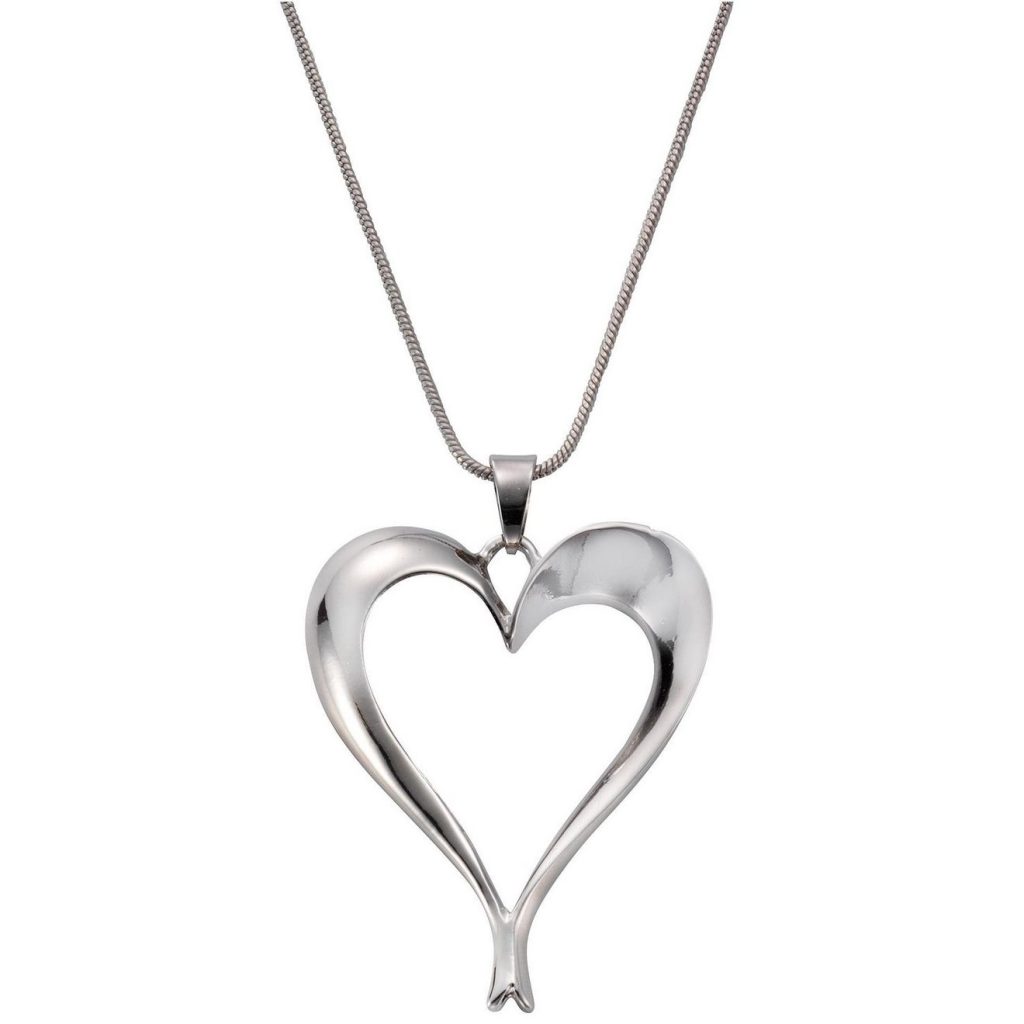 Firetti Lange ketting Hart met zirkoon (synthetisch)