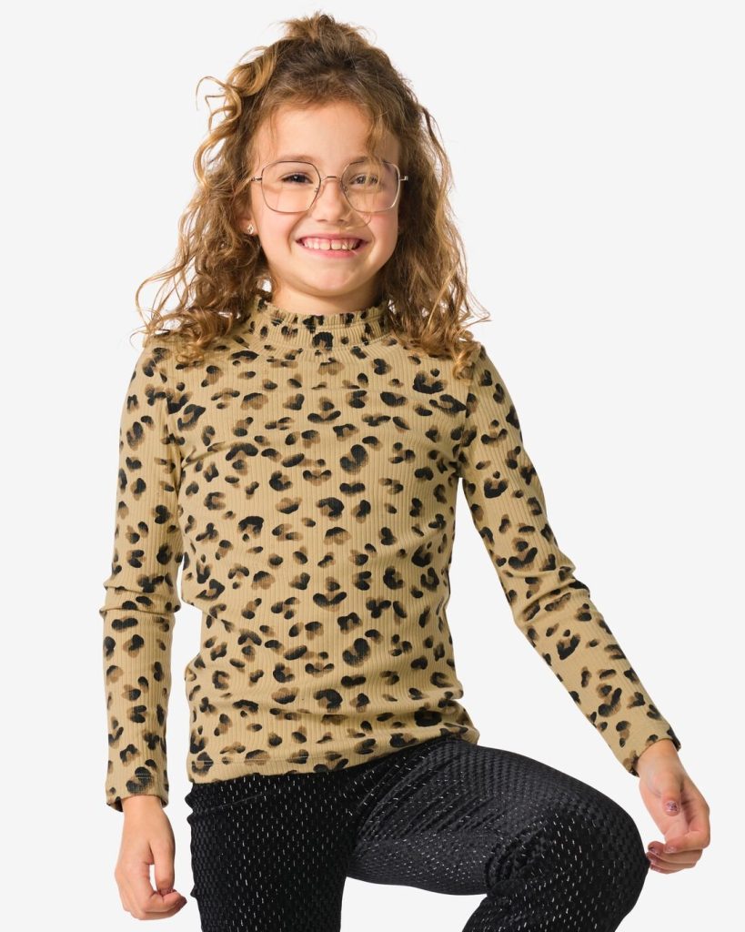 HEMA Kinder T-shirt Dieren Bruin (bruin)