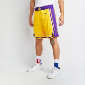 Nike NBA Heren Korte Broeken - Geel - Maat: XL - Foot Locker