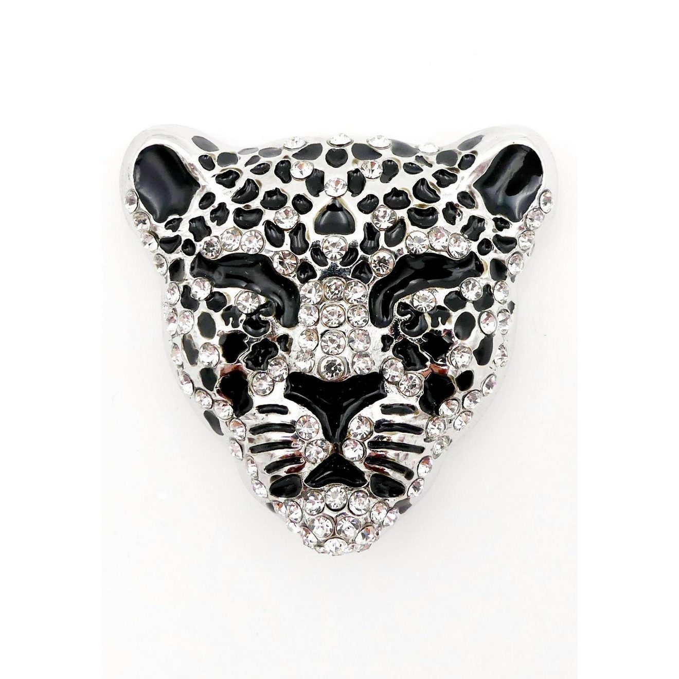 Firetti Broche Leopard met strassteentjes