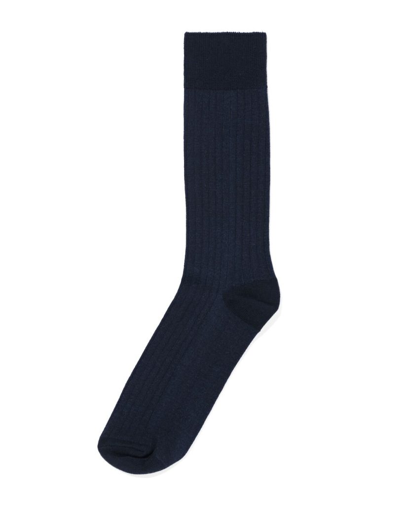 HEMA Herensokken 1 Paar Gestreept Donkerblauw (donkerblauw)