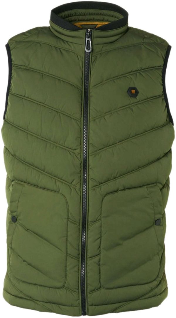 No Excess Bodywarmer padded dark green