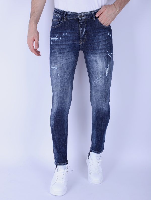 Local Fanatic Denim blue stone washed jeans slim fit 1103