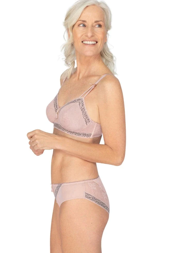 Amoena Cherish rio slip c0585 dusky pink/light grey