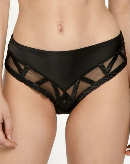 Louisa Bracq Serie luxe string 47143 471 noir