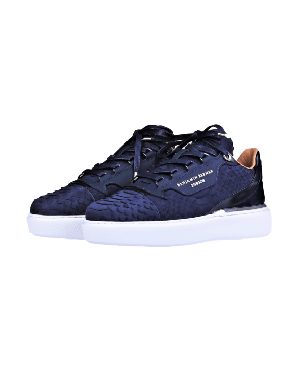 Benjamin Berner Raphael low top python cut-matt nappa sneaker