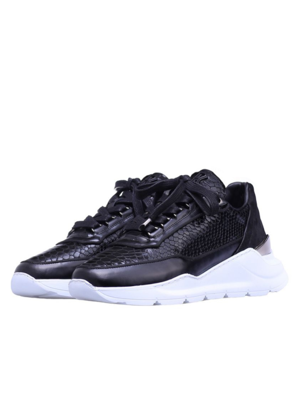 Benjamin Berner Python brushed hector sneaker