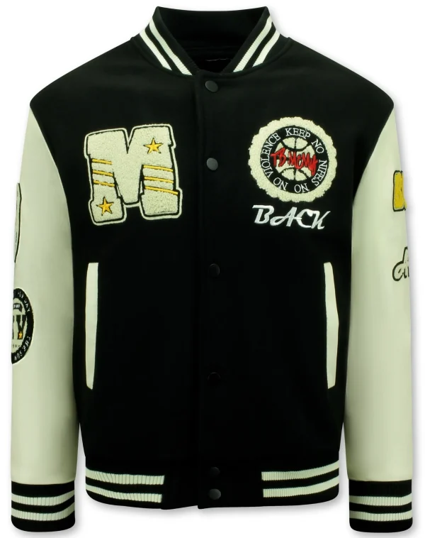 Enos Vintage varsity baseball jacket oversized 7086