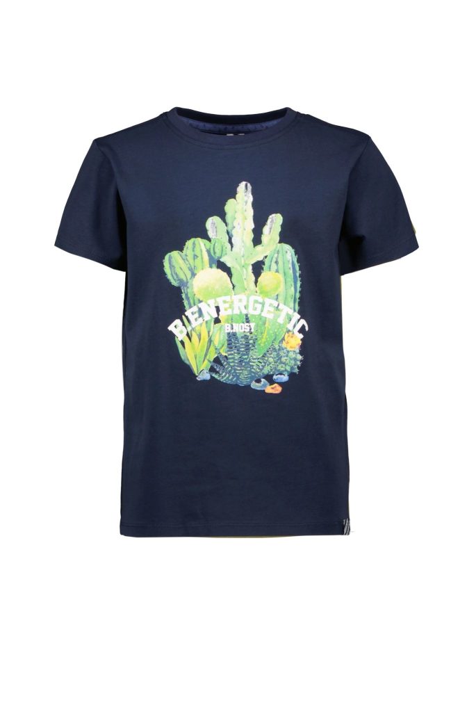 B.Nosy Jongens t-shirt photoprint cactus navy