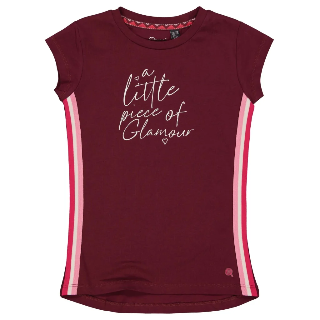 Quapi Meisjes t-shirt madri maroon