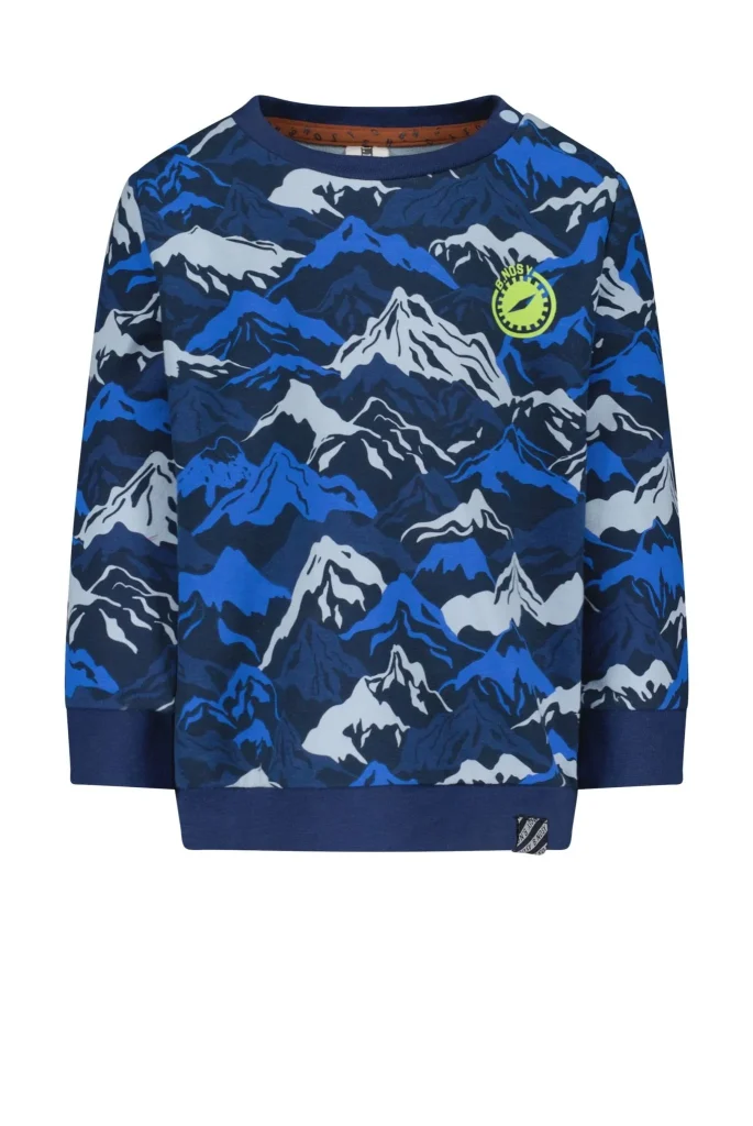 B.Nosy Baby jongens sweater mountain aop