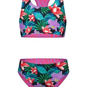 B.Nosy Meisjes reversible bikini sporty active flower