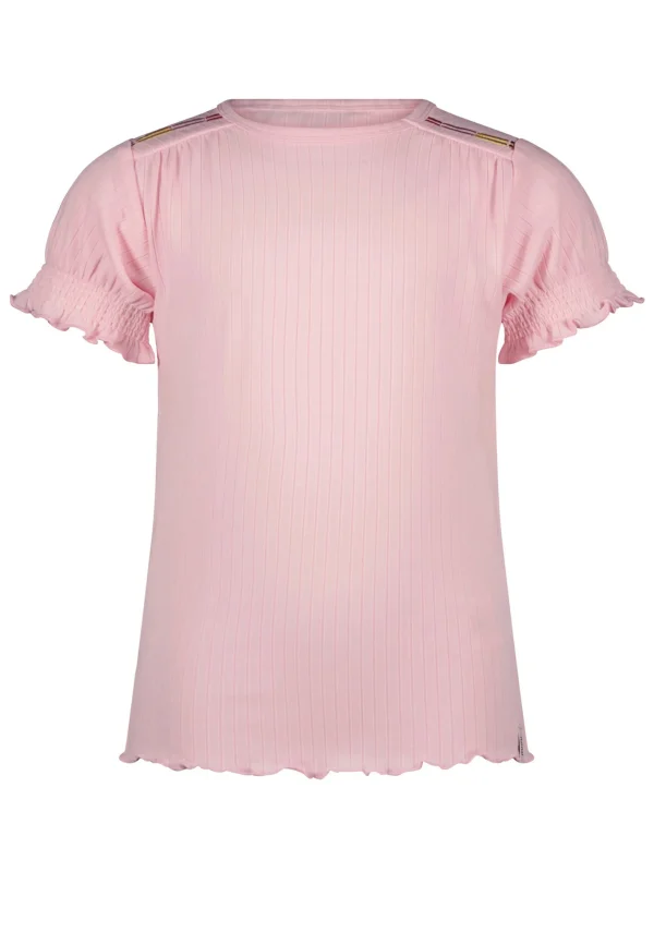 NoNo Meisjes t-shirt kyran gesmokte mouwtjes cherry blossom