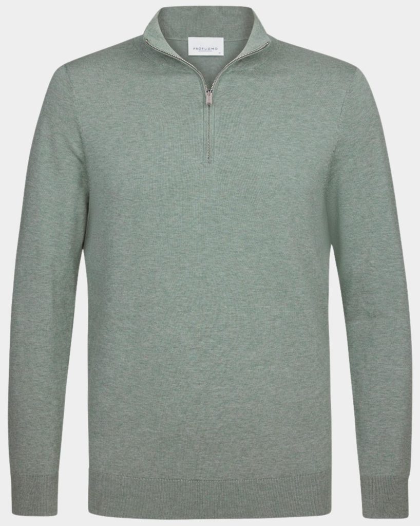 Profuomo Half Zip Groen PPWJ10007E/Z