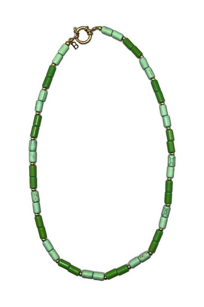 Bonnie studios Bs260 mickey green mix necklace