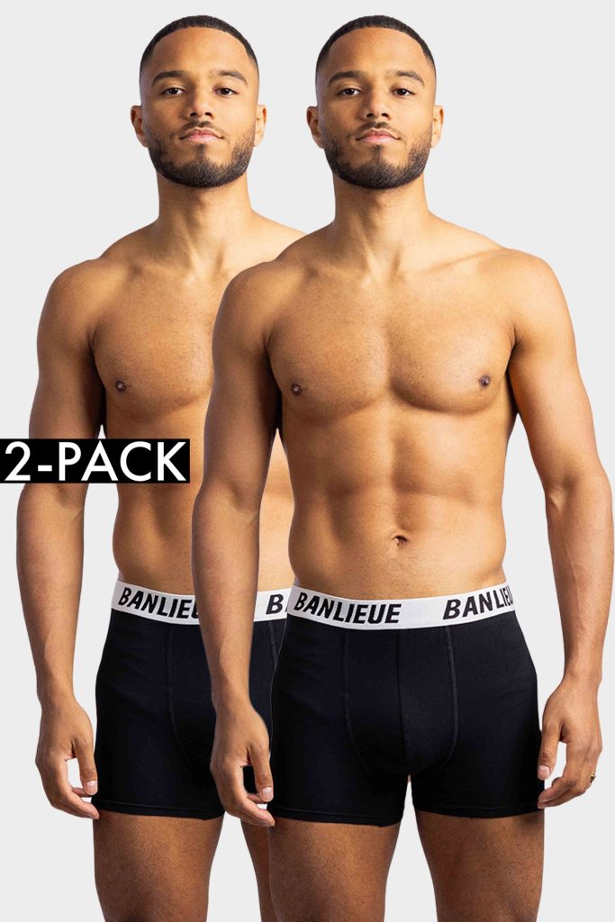 Banlieue 2-Pack Boxershort Heren Zwart/Wit - Maat XL - Kleur: Zwart | Soccerfanshop