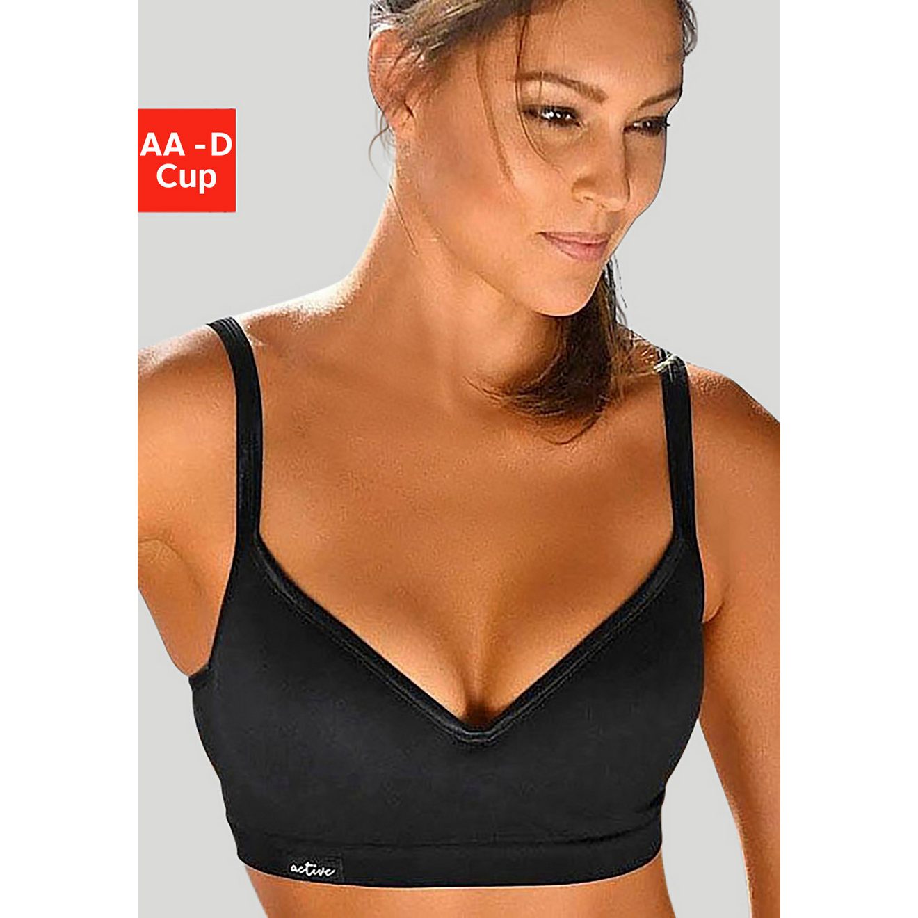 active by Lascana Sport-push-up-bh met beugel en ingewerkte push-upvullingen