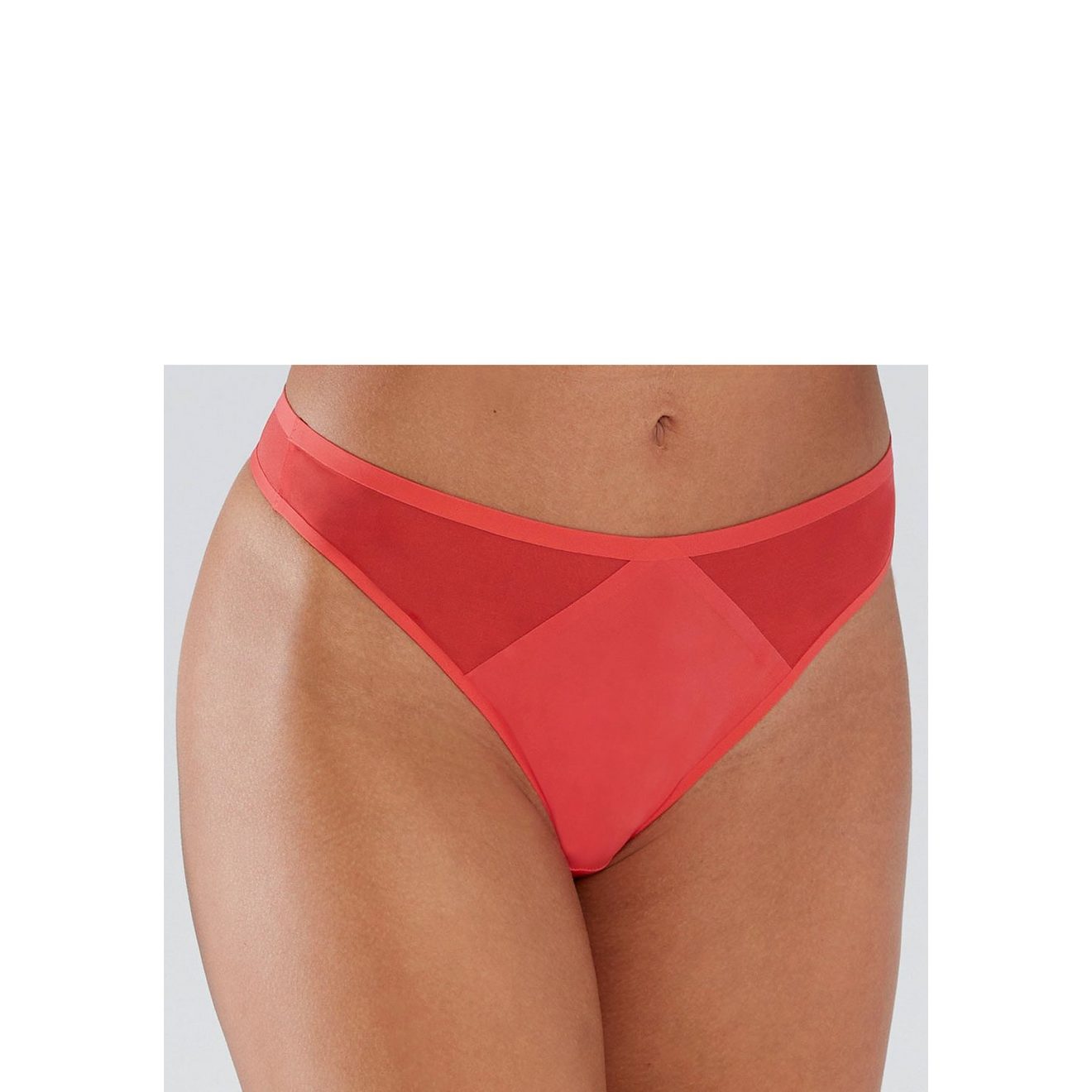 s.Oliver RED LABEL Beachwear String Louise met mesh-inzetten opzij