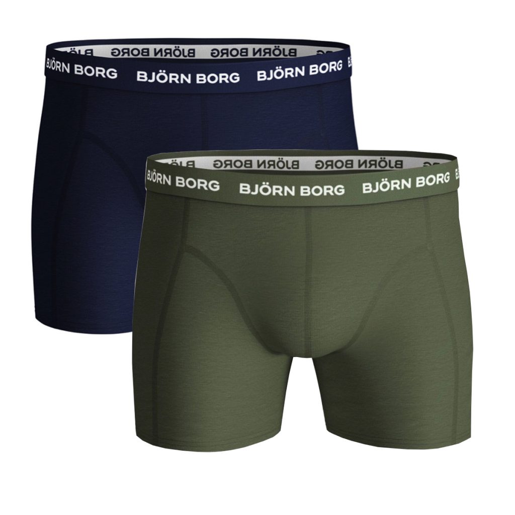 Bjorn Borg Heren Boxershort 2p Solids Maat S Male