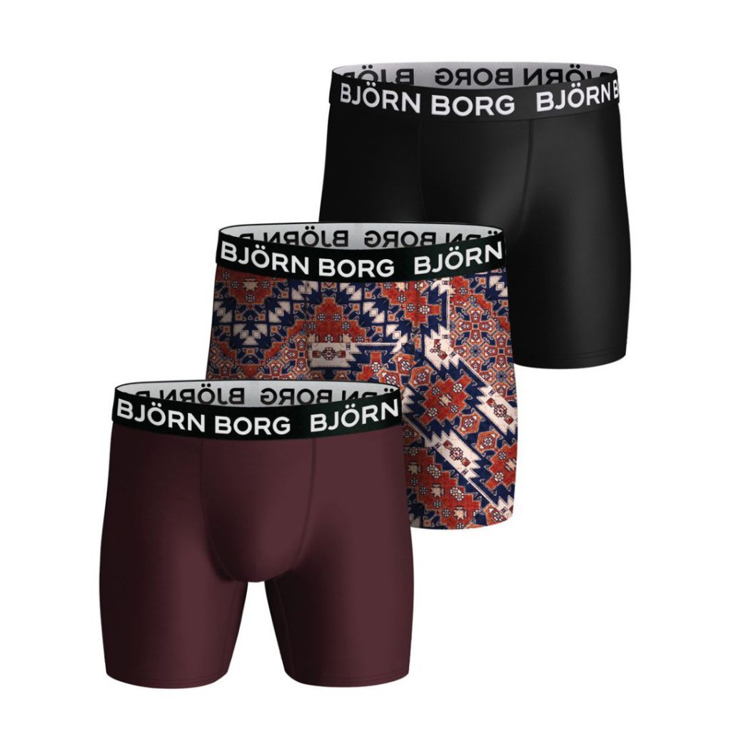 Bjorn Borg Heren Sport Boxer 3p Performance Maat S Male