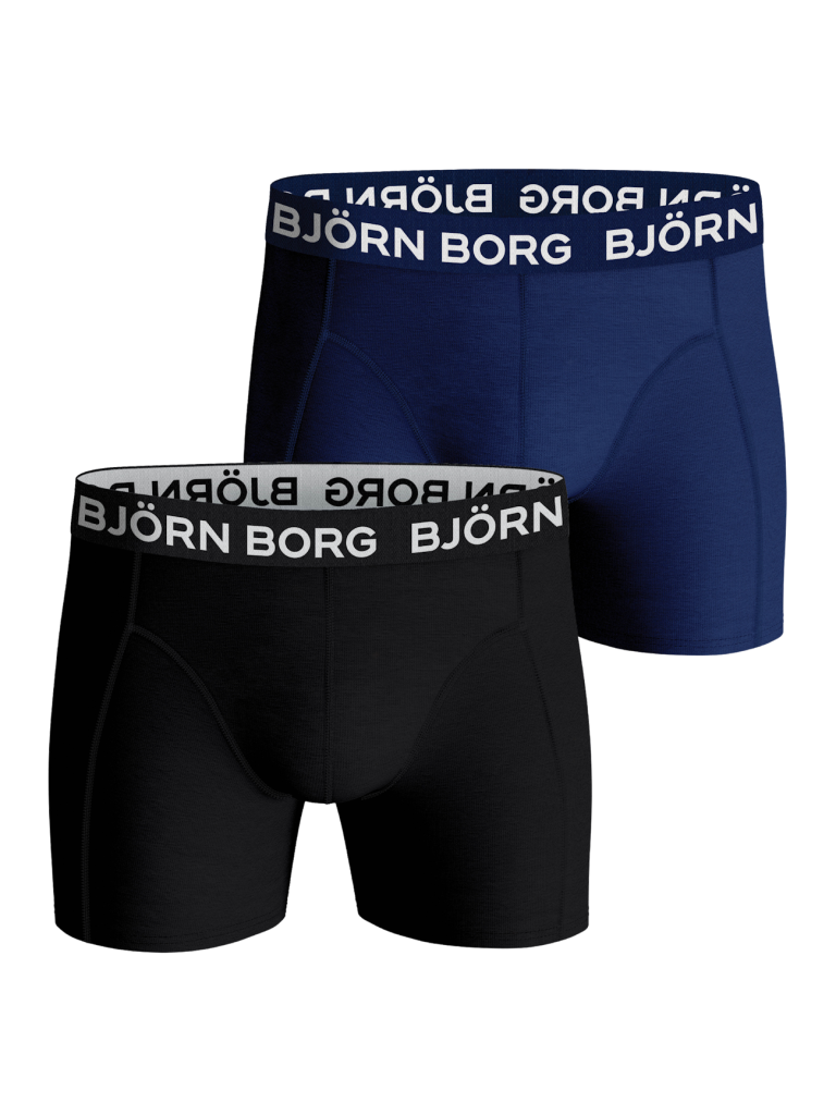 Bjorn Borg Björn Borg Heren Boxershorts 2-pack – Core – Zwart En Donkerblauw Maat Xs Male