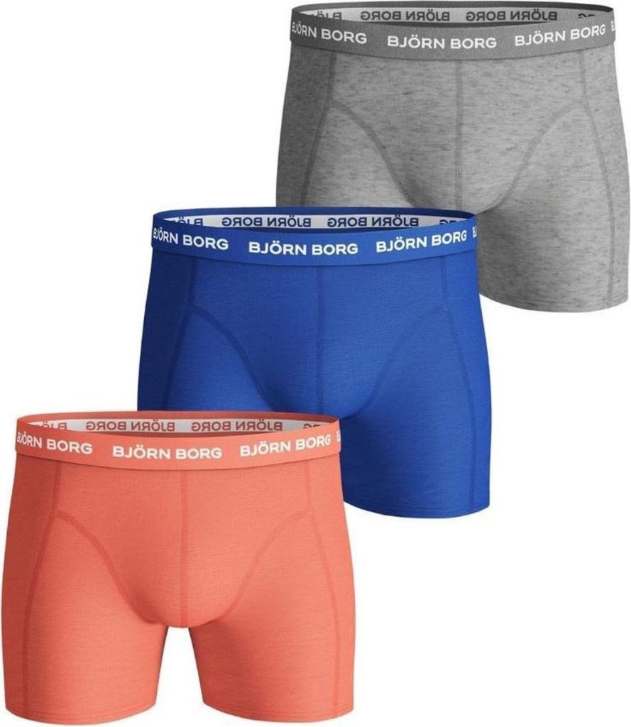 Bjorn Borg Heren Boxershort 3p Solids Scott Maat M Male