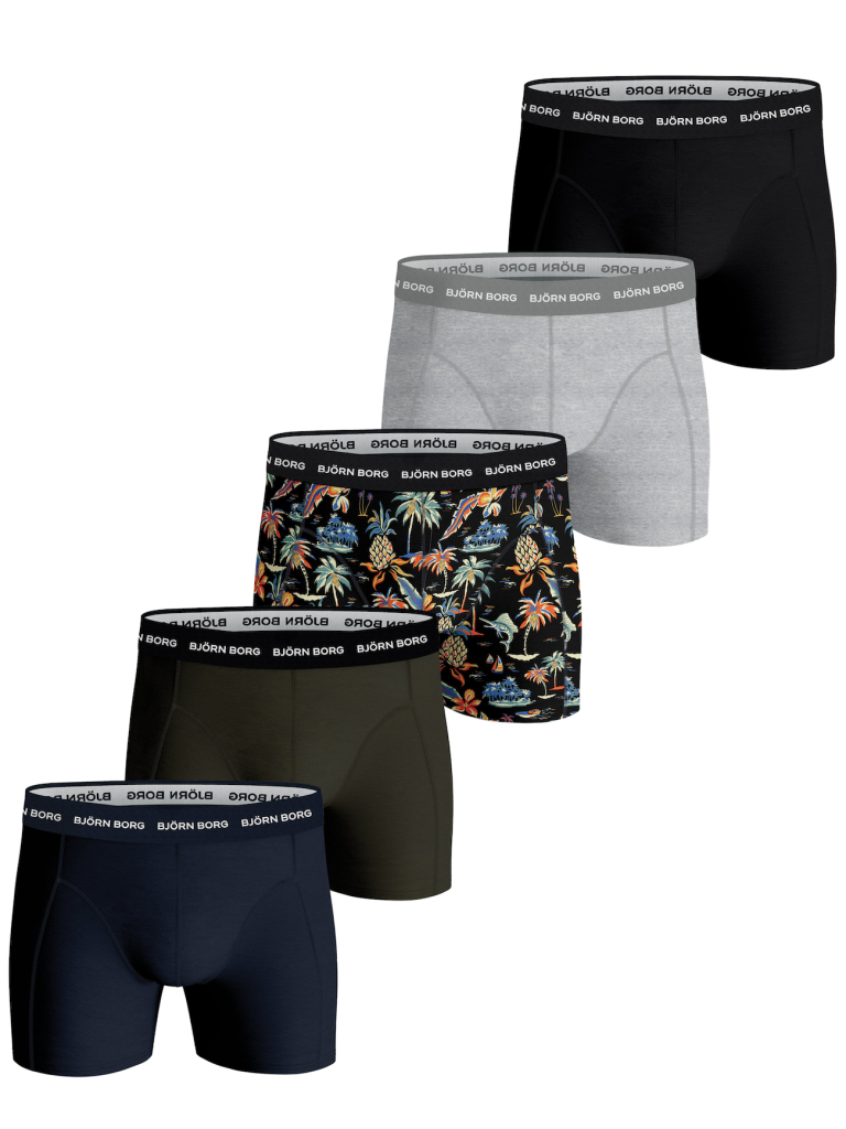 Bjorn Borg Heren Boxershorts 5 Pack Cotton Stretch Maat M Male