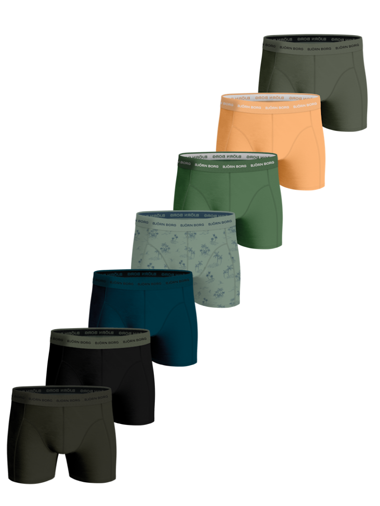 Bjorn Borg Björn Borg Heren Boxershorts 7-pack – Multi Maat S Male