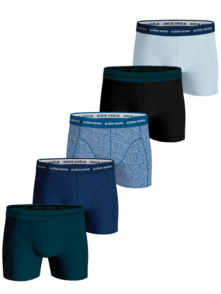 Bjorn Borg Björn Borg Heren Boxershorts 5-pack – Multi Maat S Male