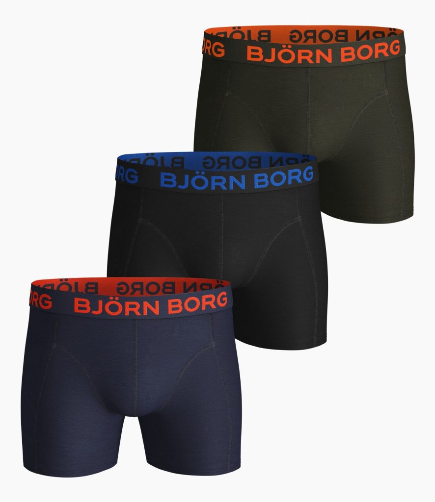 Bjorn Borg Heren Boxershort 3p Neon Maat S Male