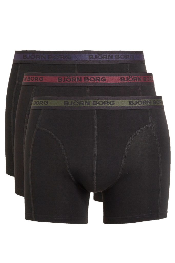 Bjorn Borg Heren Boxershort 3p Contrast Maat S Male