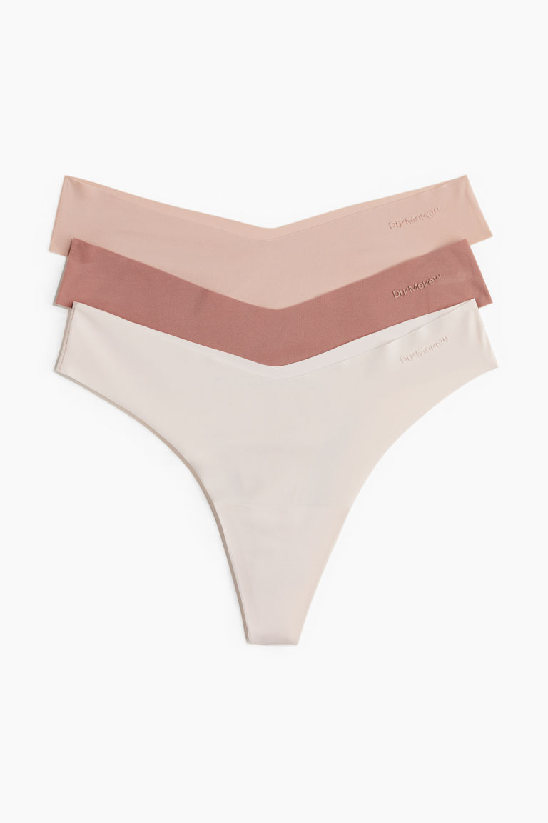 H & M - Set van 3 sportslips van DryMove™ - Thong - Roze