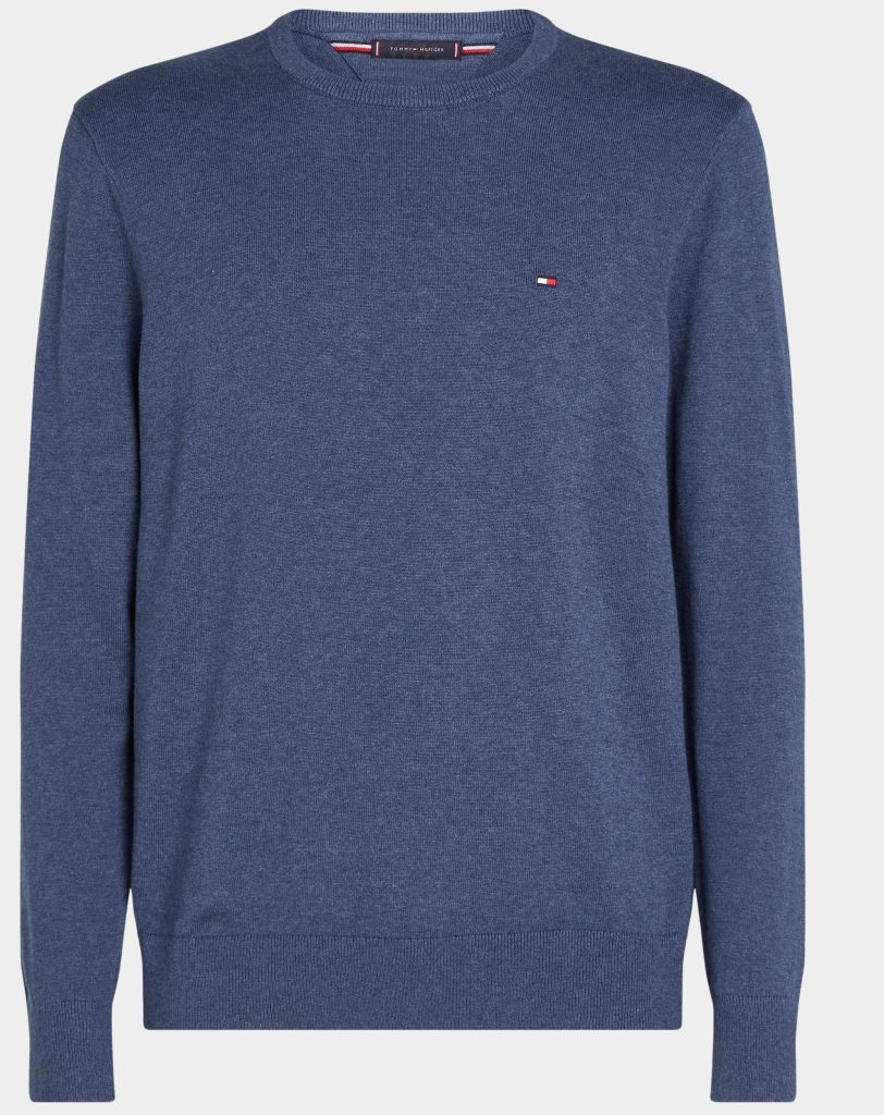 Tommy Hilfiger Pullover Blauw Essential SSNL Cotton Crew Nec MW0MW39999/DVI