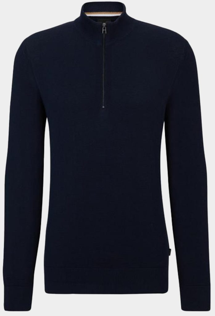 BOSS Black Pullover Blauw Ebrando-P 10255179 01 50505997/404