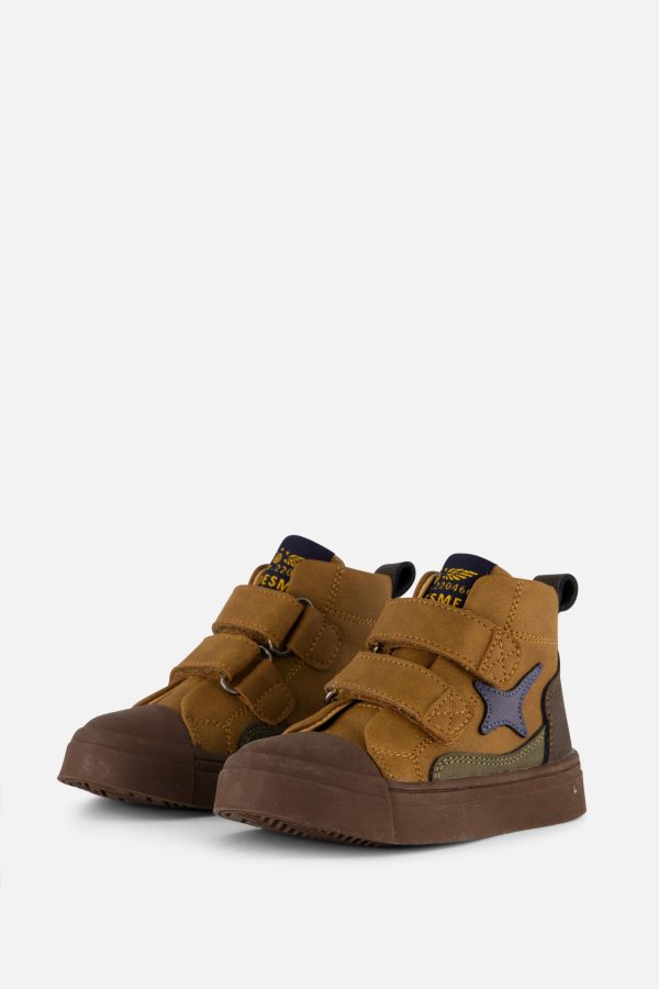 Shoesme Velcro Sneakers cognac Leer