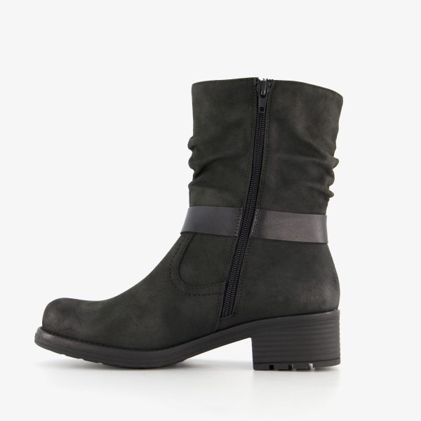 Blue Box dames boots met lage hak zwart