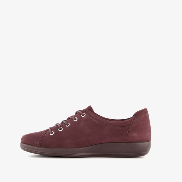 ECCO Soft 2.0 Classic leren dames sneakers rood