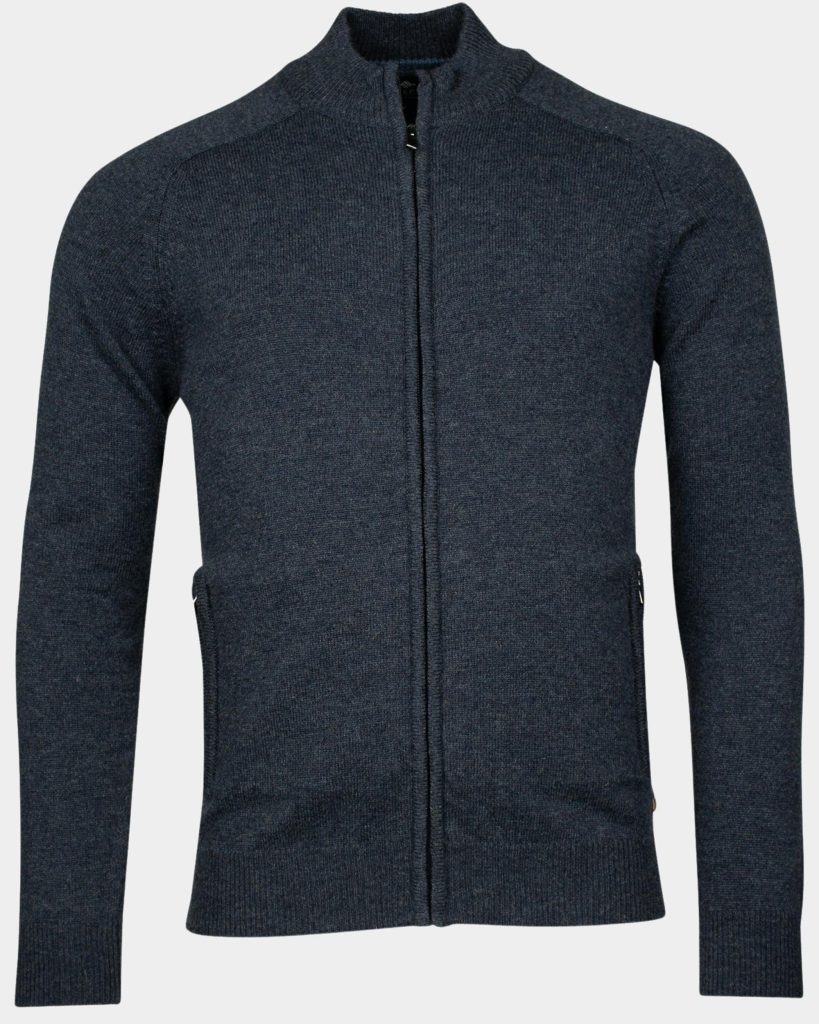 Baileys Vest Blauw Cardigan Zip 10gg