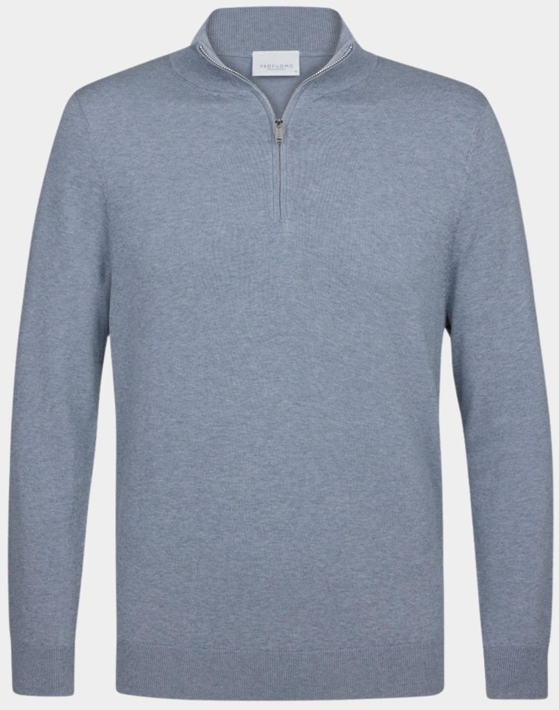 Profuomo Half Zip Blauw PPWJ10007D/M