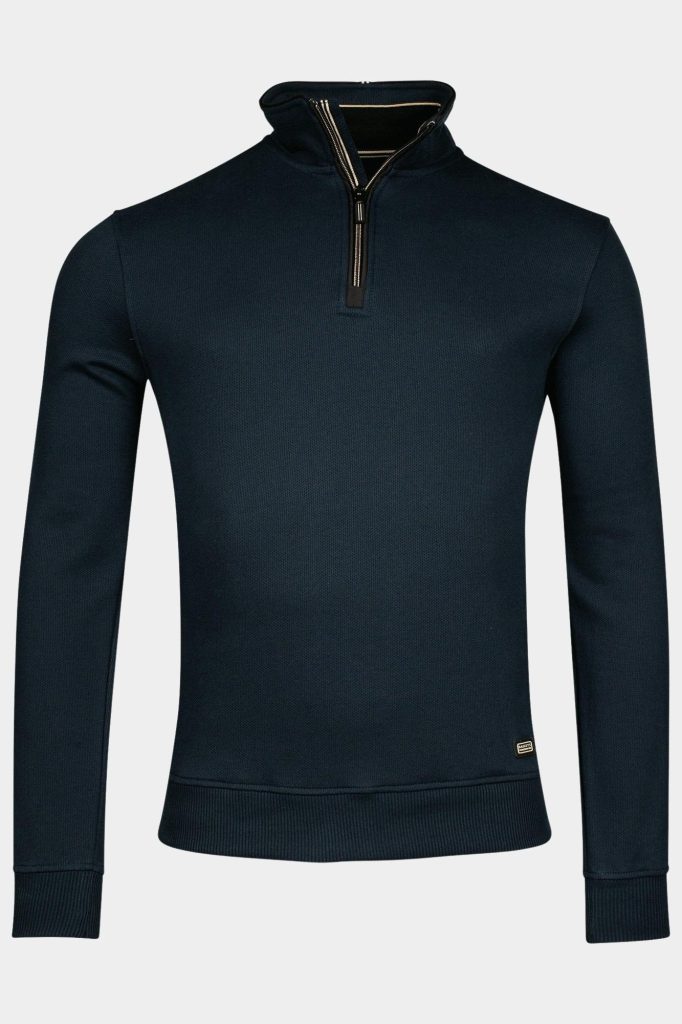 Baileys Half Zip Blauw Sweatshirt Zip 423189/69