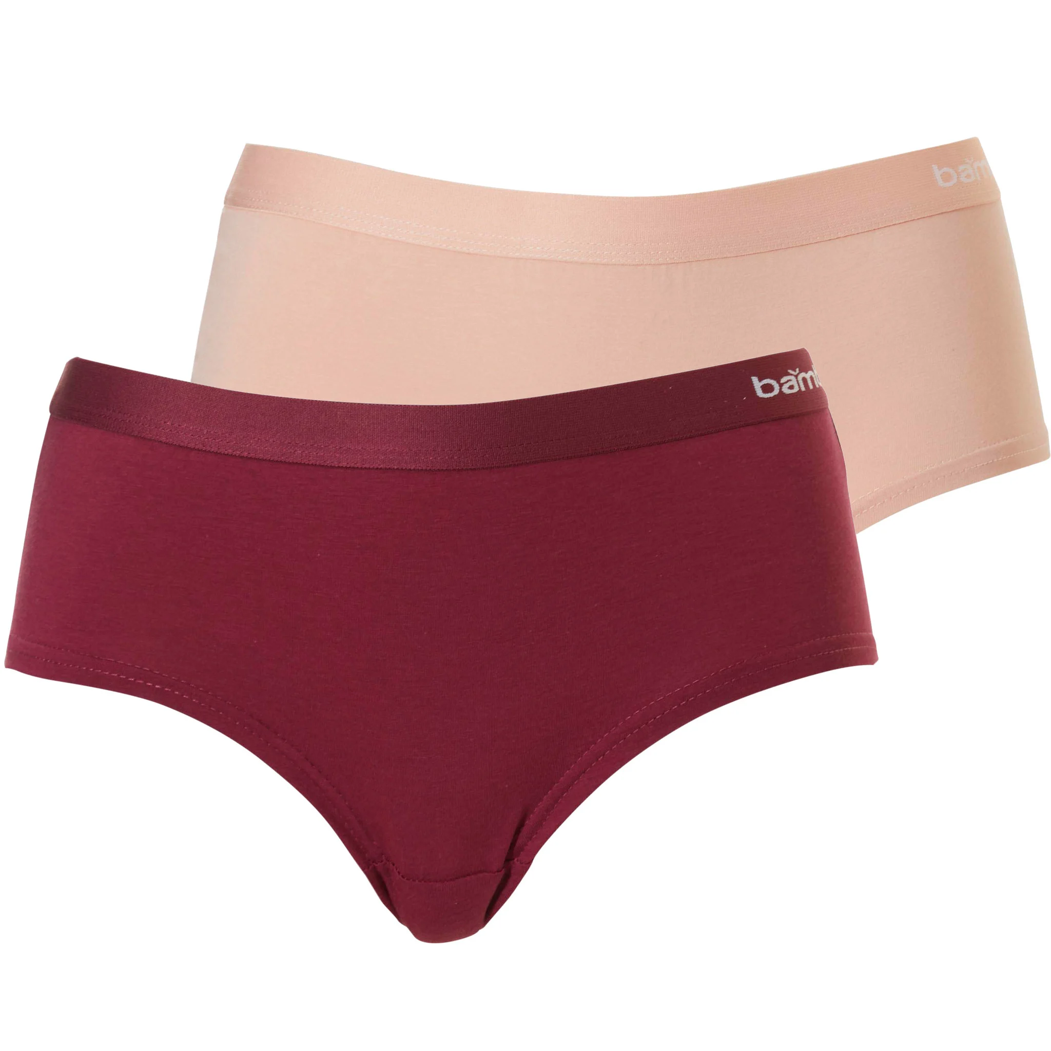 Apollo Dames hipster rood / roze bamboe 2-pack