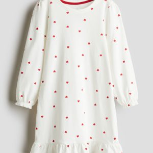 H & M - Nachthemd met volants - Wit