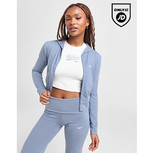 Nike Essential Full Zip Hoodie - Blue- Dames