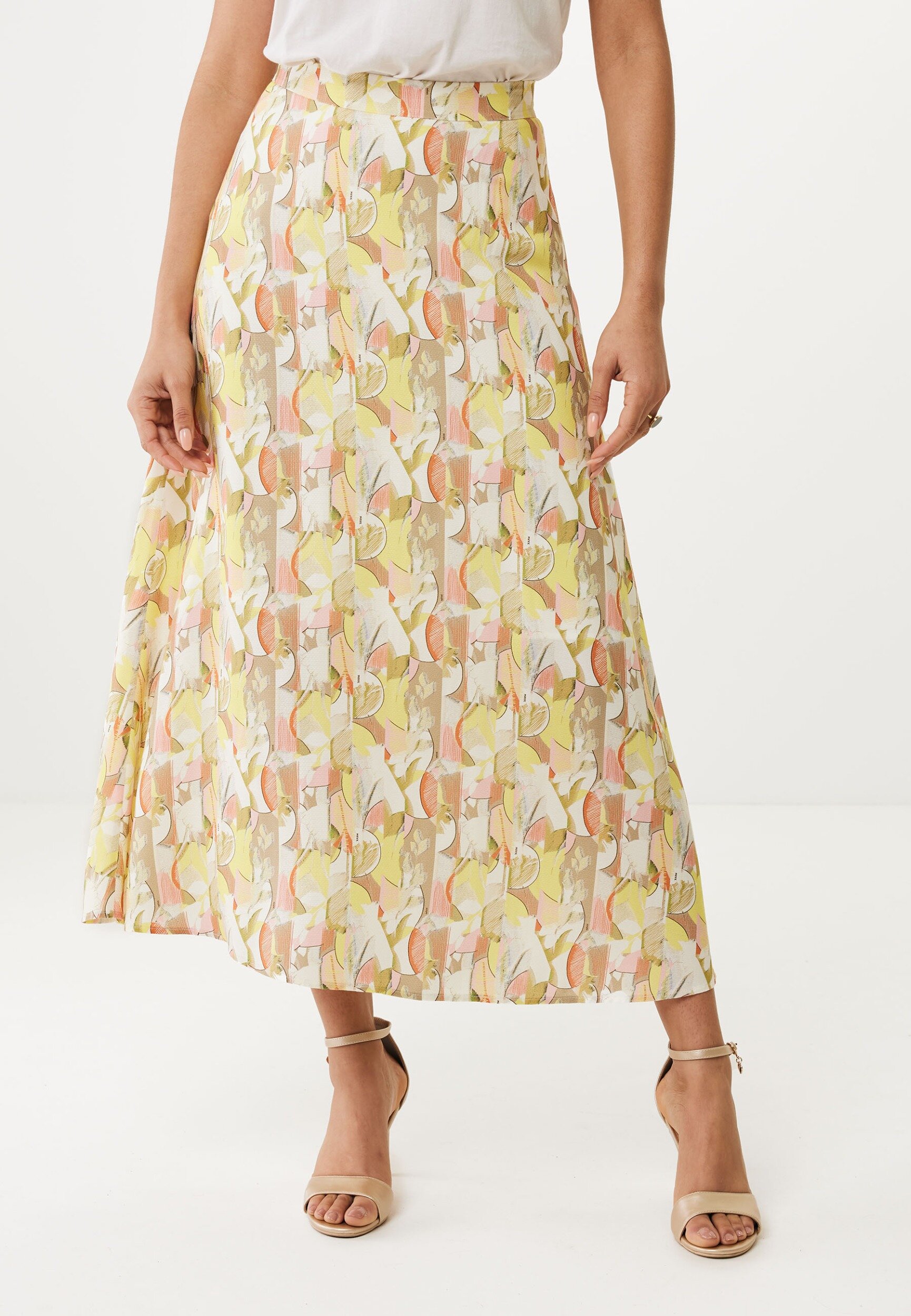 Rok Print Limoengroen